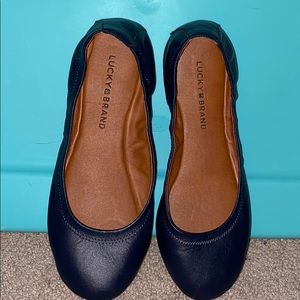 Lucky Brand navy blue flats
